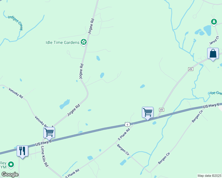 map of restaurants, bars, coffee shops, grocery stores, and more near 28 Jogee Road in Middletown