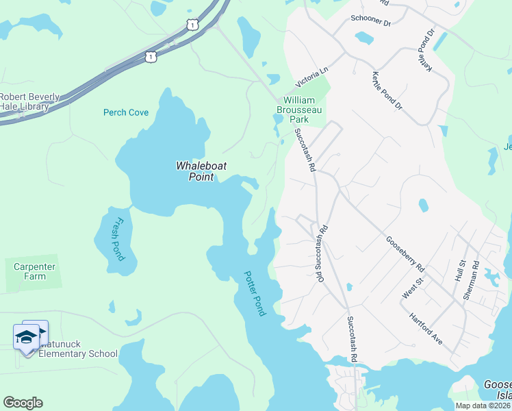 map of restaurants, bars, coffee shops, grocery stores, and more near 155 Westcote Drive in South Kingstown