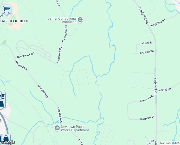 map of restaurants, bars, coffee shops, grocery stores, and more near 16 Carol Ann Drive in Newtown