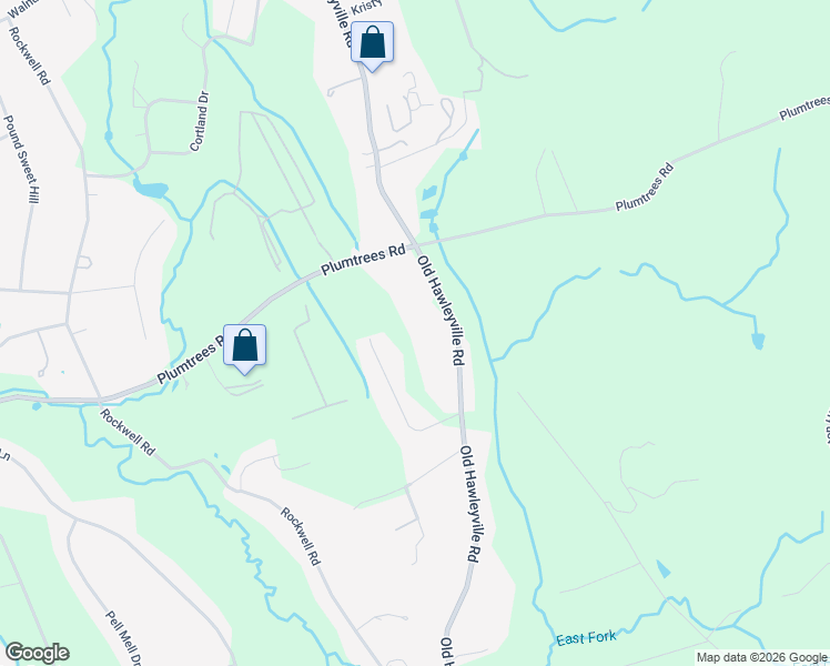 map of restaurants, bars, coffee shops, grocery stores, and more near 72 Old Hawleyville Road in Bethel