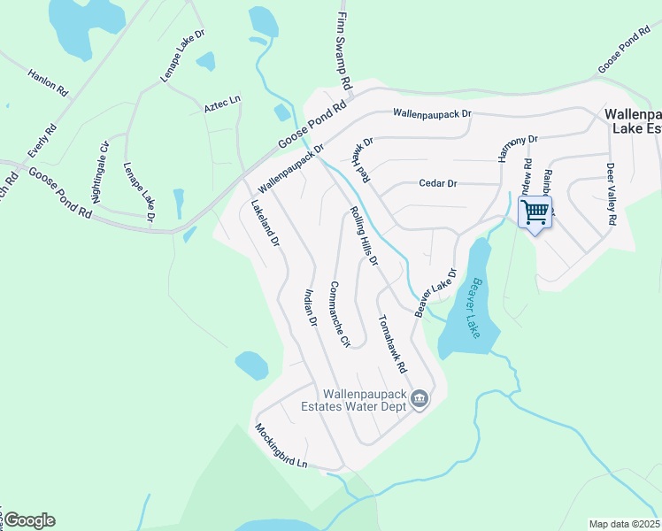 map of restaurants, bars, coffee shops, grocery stores, and more near 1134 Commanche Circle in Lake Ariel