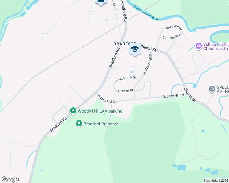 map of restaurants, bars, coffee shops, grocery stores, and more near 11 Canton Street in Westerly