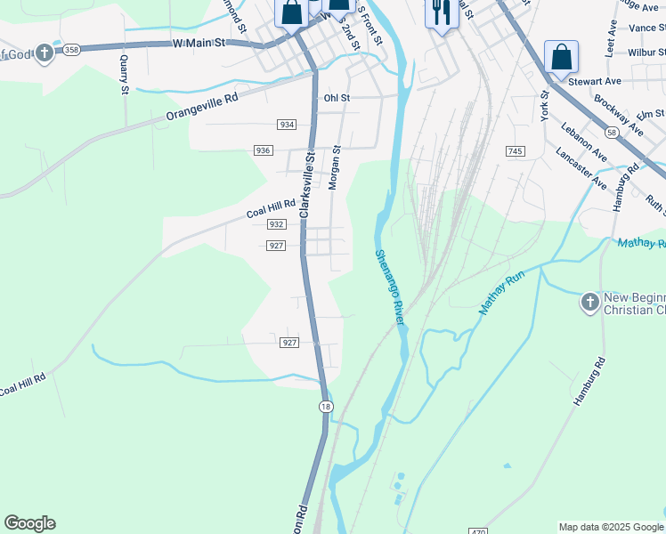 map of restaurants, bars, coffee shops, grocery stores, and more near 114 Morgan Street in Greenville