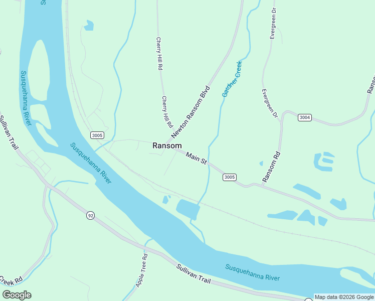 map of restaurants, bars, coffee shops, grocery stores, and more near 3020 Main Street in Ransom