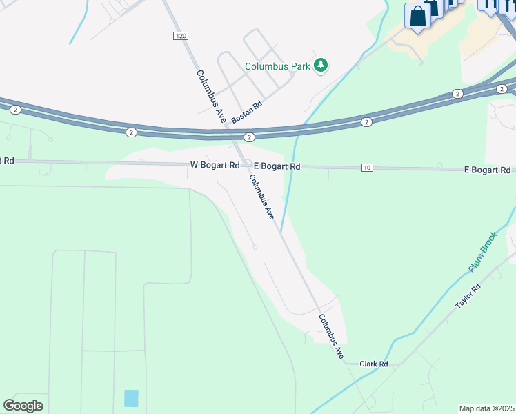 map of restaurants, bars, coffee shops, grocery stores, and more near 5409 Columbus Avenue in Sandusky