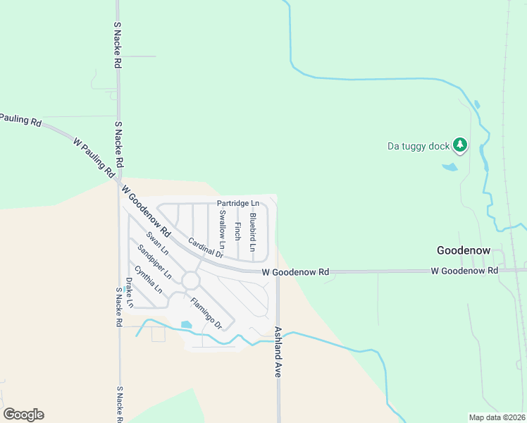 map of restaurants, bars, coffee shops, grocery stores, and more near 17 Bluebird Lane in Beecher