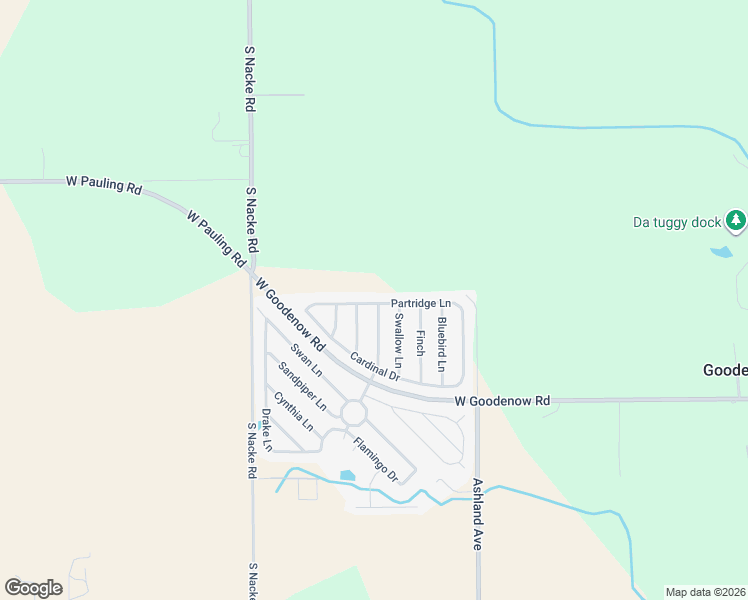 map of restaurants, bars, coffee shops, grocery stores, and more near 13 Bobwhite Lane in Beecher