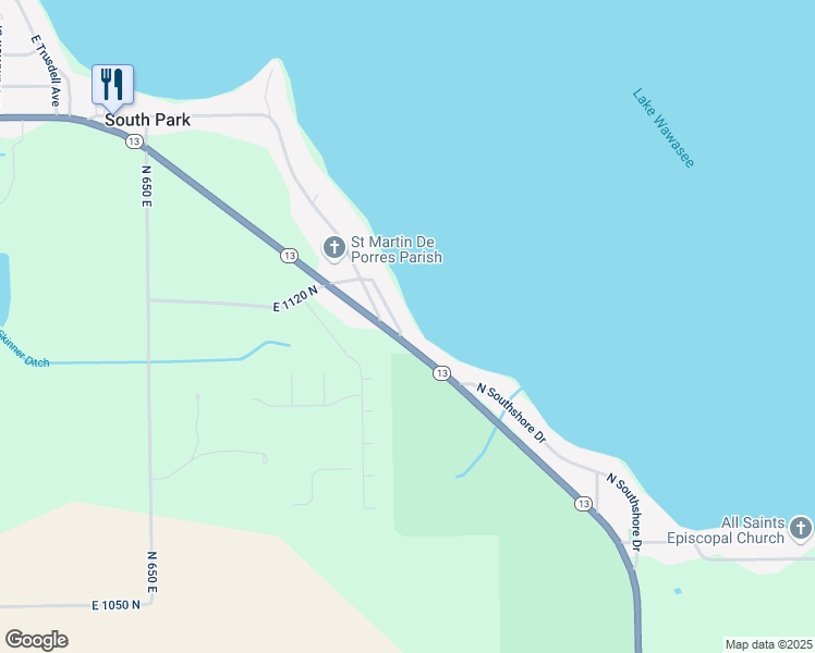 map of restaurants, bars, coffee shops, grocery stores, and more near 11072 Ideal Beach Dr in Syracuse
