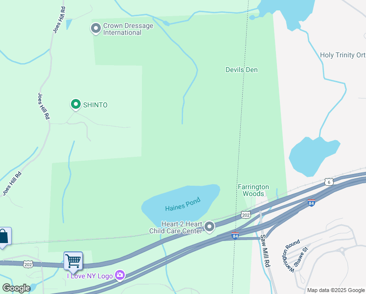 map of restaurants, bars, coffee shops, grocery stores, and more near 32 Reynwood Dr in Brewster