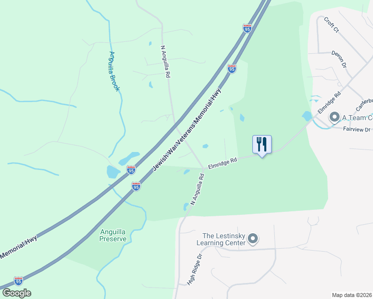 map of restaurants, bars, coffee shops, grocery stores, and more near 176 North Anguilla Road in Stonington