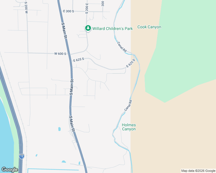 map of restaurants, bars, coffee shops, grocery stores, and more near 727 South 325 East in Willard