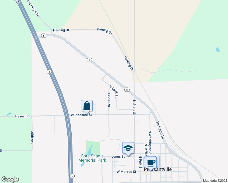 map of restaurants, bars, coffee shops, grocery stores, and more near 910 Linden Street in Pleasantville