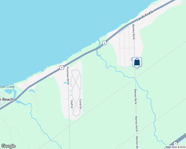 map of restaurants, bars, coffee shops, grocery stores, and more near 11104 West Lake Road in Vermilion