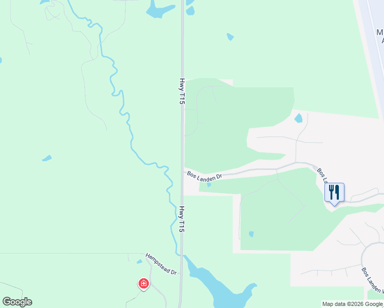 map of restaurants, bars, coffee shops, grocery stores, and more near 886 Highway T15 in Pella