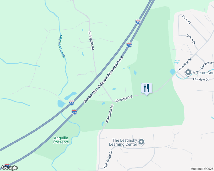 map of restaurants, bars, coffee shops, grocery stores, and more near 176 North Anguilla Road in Stonington
