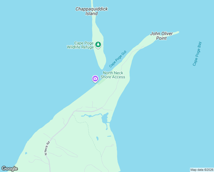 map of restaurants, bars, coffee shops, grocery stores, and more near 13 North Neck Road in Edgartown