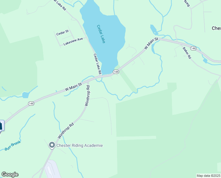 map of restaurants, bars, coffee shops, grocery stores, and more near 57 Cedar Lake Road in Chester