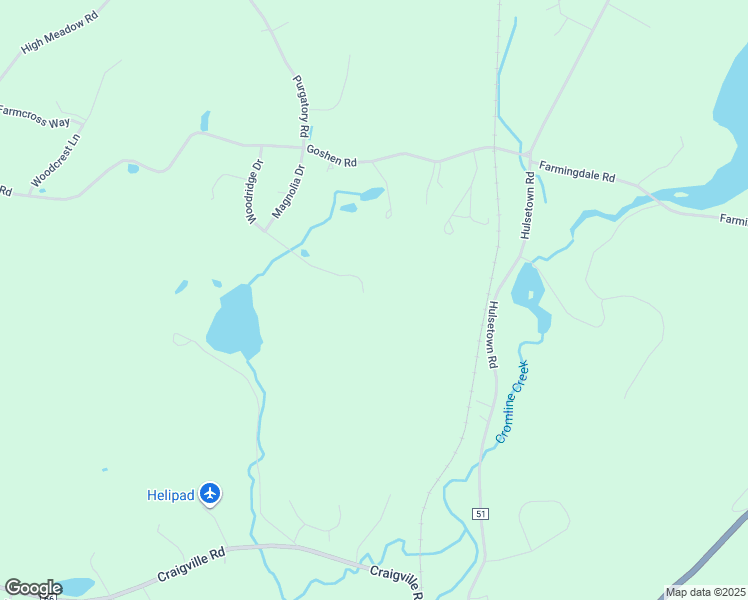 map of restaurants, bars, coffee shops, grocery stores, and more near 24 Woodridge Drive in Chester