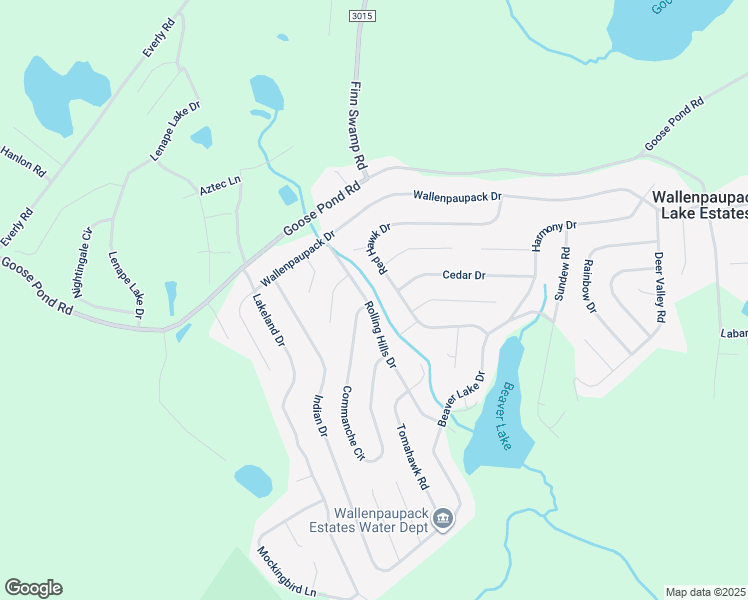 map of restaurants, bars, coffee shops, grocery stores, and more near 1066 Rolling Hills Drive in Lake Ariel