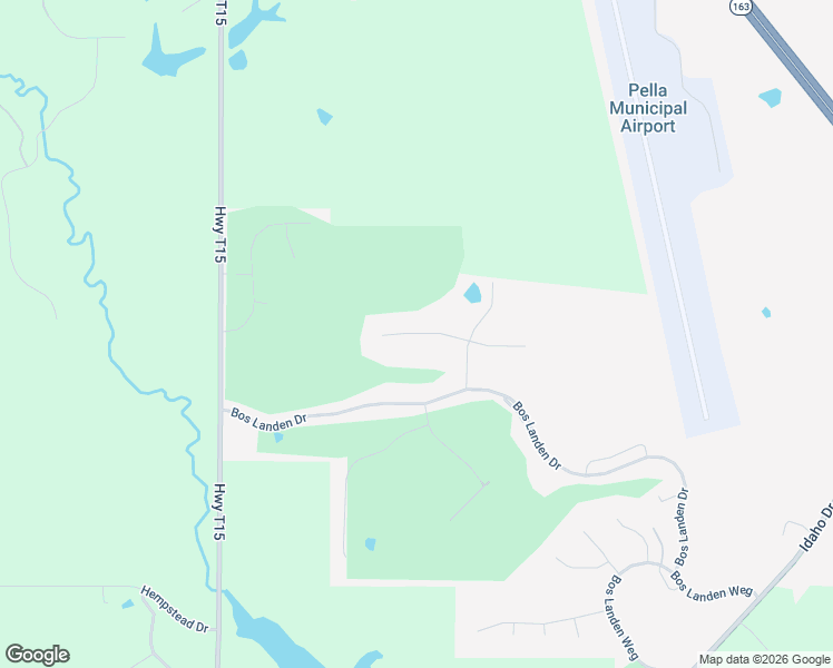 map of restaurants, bars, coffee shops, grocery stores, and more near 2617 Hemel Drive in Pella