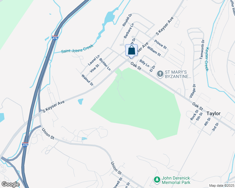 map of restaurants, bars, coffee shops, grocery stores, and more near in Scranton