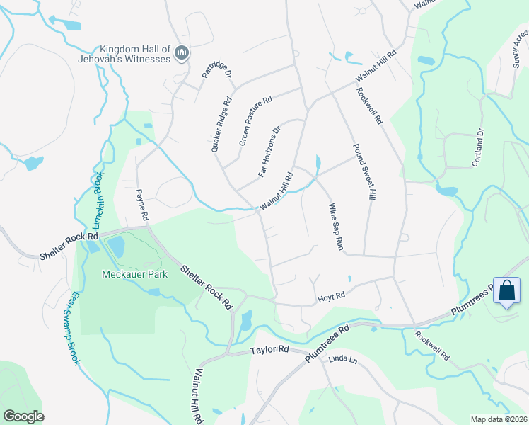 map of restaurants, bars, coffee shops, grocery stores, and more near 63 Walnut Hill Road in Bethel
