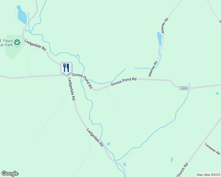 map of restaurants, bars, coffee shops, grocery stores, and more near 476 Goose Pond Road in Lake Ariel