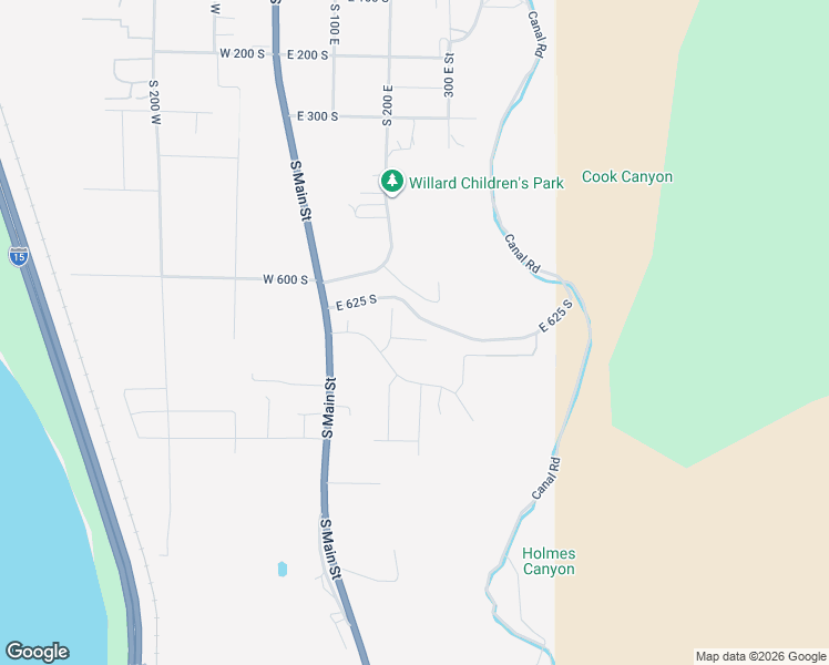 map of restaurants, bars, coffee shops, grocery stores, and more near 225 East 660 South in Willard