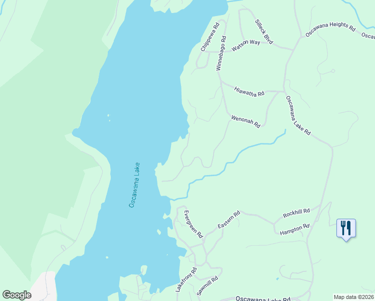 map of restaurants, bars, coffee shops, grocery stores, and more near Lost River Road in Putnam Valley