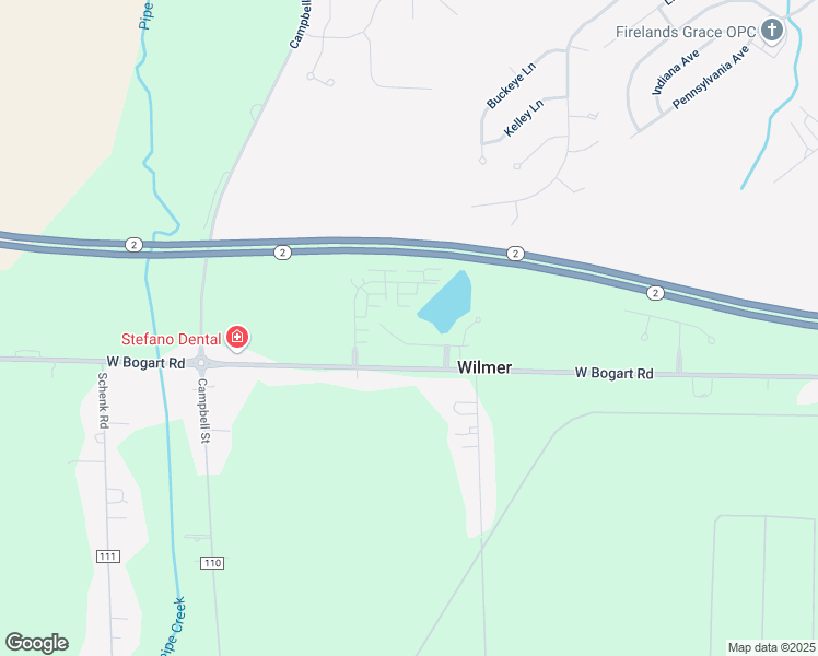 map of restaurants, bars, coffee shops, grocery stores, and more near 1305 South Lake Wilmer Drive in Sandusky