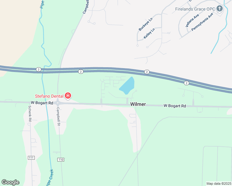 map of restaurants, bars, coffee shops, grocery stores, and more near 1305 South Lake Wilmer Drive in Sandusky