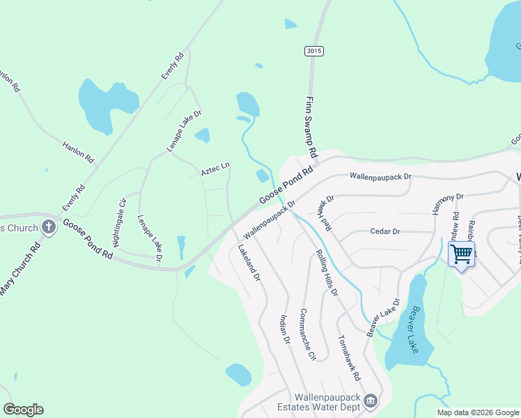 map of restaurants, bars, coffee shops, grocery stores, and more near 845 Goose Pond Road in Wayne County