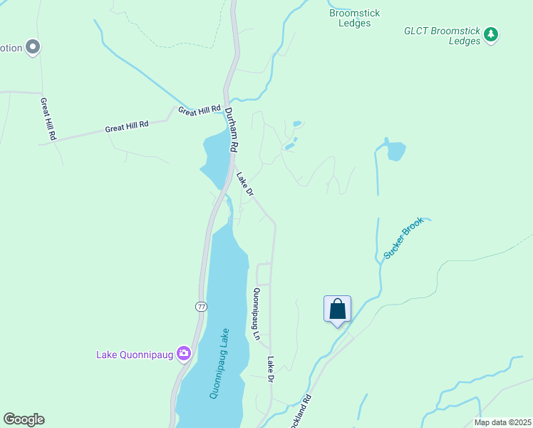 map of restaurants, bars, coffee shops, grocery stores, and more near 779 Lake Drive in Guilford