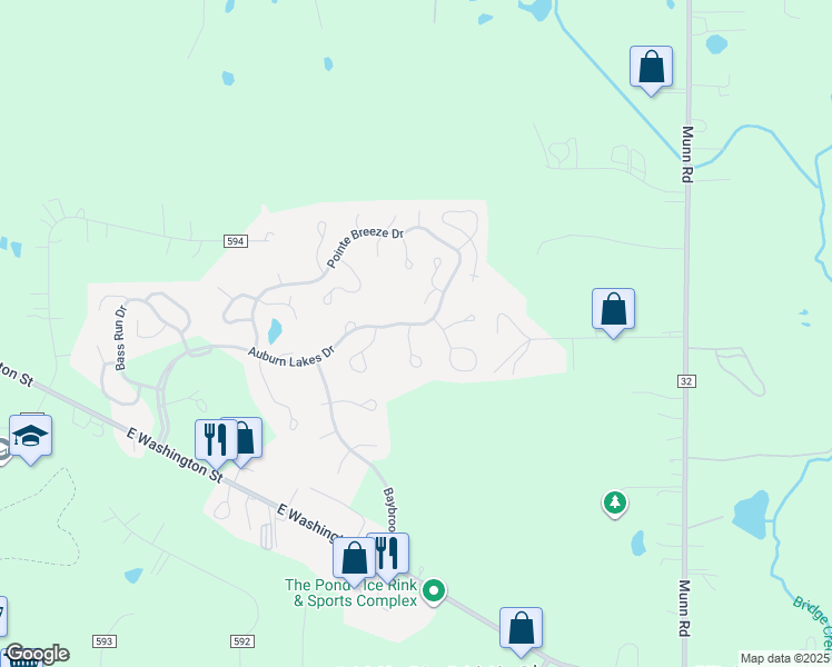 map of restaurants, bars, coffee shops, grocery stores, and more near 603 Magnolia Lane in Chagrin Falls