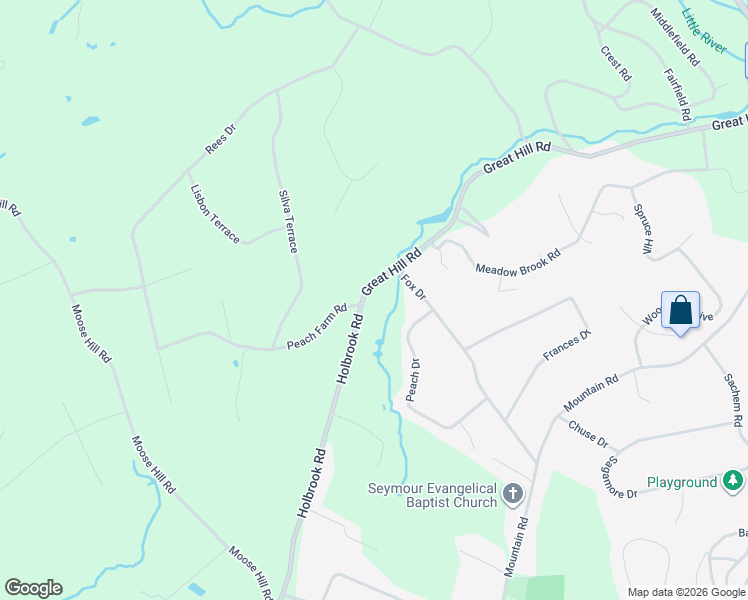 map of restaurants, bars, coffee shops, grocery stores, and more near 149 Great Hill Road in Oxford