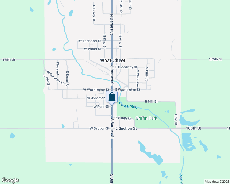 map of restaurants, bars, coffee shops, grocery stores, and more near in What Cheer