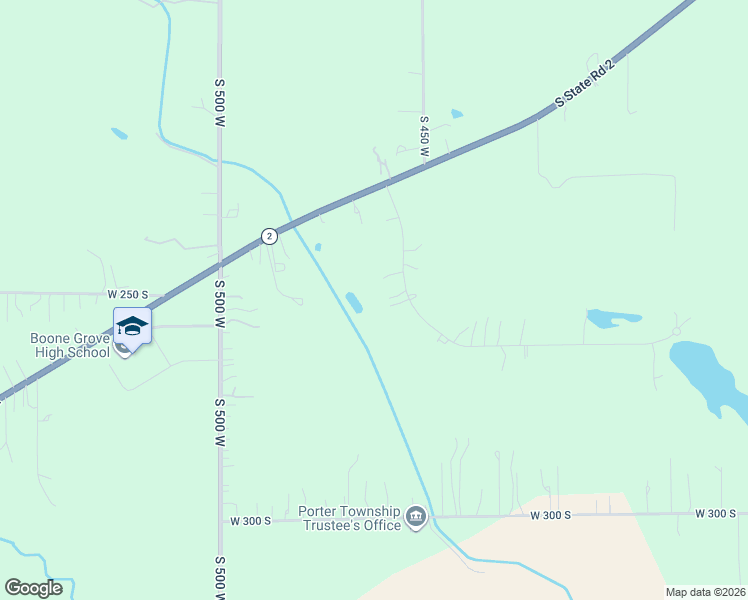 map of restaurants, bars, coffee shops, grocery stores, and more near 395-399 Southfield Lane in Valparaiso