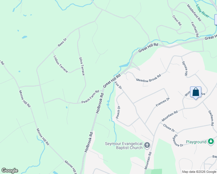 map of restaurants, bars, coffee shops, grocery stores, and more near 149 Great Hill Road in Oxford