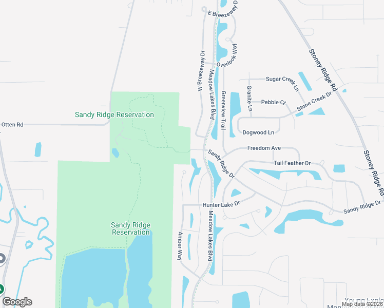 map of restaurants, bars, coffee shops, grocery stores, and more near 37637 Sandy Ridge Drive in North Ridgeville