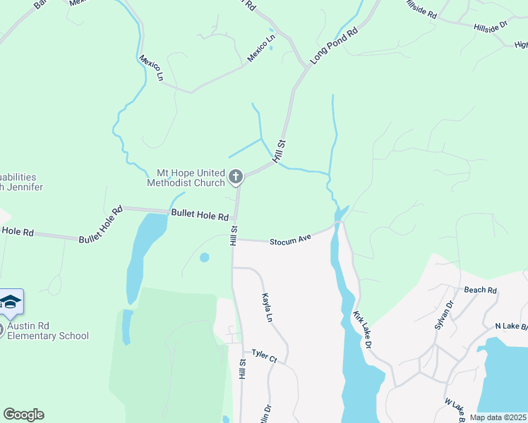 map of restaurants, bars, coffee shops, grocery stores, and more near 350 Hill Street in Mahopac