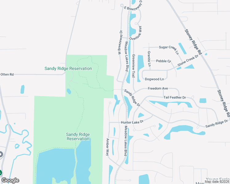map of restaurants, bars, coffee shops, grocery stores, and more near 37637 Sandy Ridge Drive in North Ridgeville