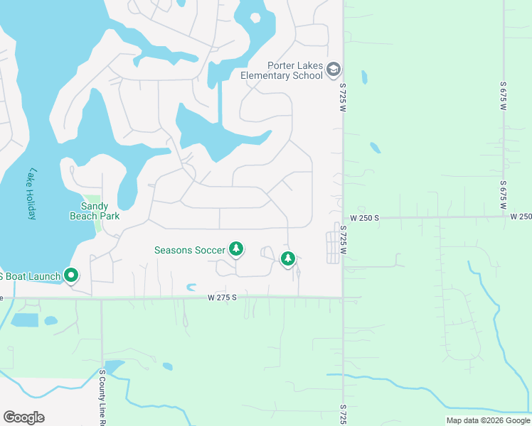 map of restaurants, bars, coffee shops, grocery stores, and more near 2228-2298 Coldspring Rd in Crown Point