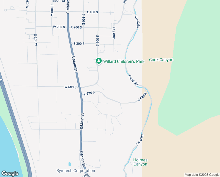 map of restaurants, bars, coffee shops, grocery stores, and more near 568 South 300 East in Willard