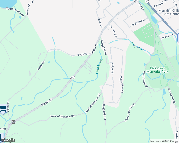 map of restaurants, bars, coffee shops, grocery stores, and more near 55 Sugar Street in Newtown