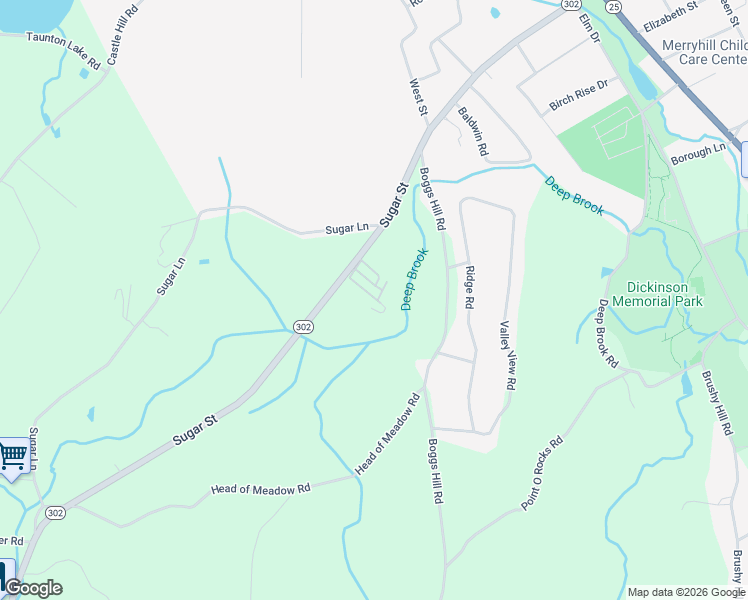 map of restaurants, bars, coffee shops, grocery stores, and more near 55 Sugar Street in Newtown