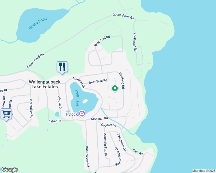 map of restaurants, bars, coffee shops, grocery stores, and more near Eagle Nest Terrace in Wayne County