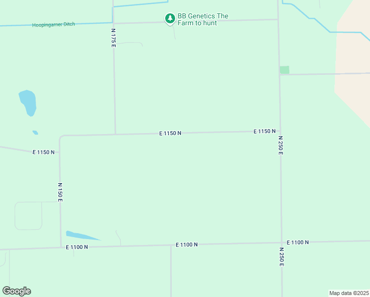 map of restaurants, bars, coffee shops, grocery stores, and more near 2053 East 1150 North in Milford