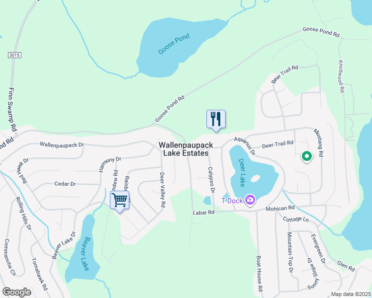 map of restaurants, bars, coffee shops, grocery stores, and more near in Wayne County