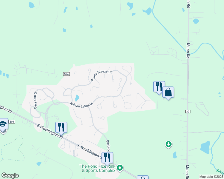 map of restaurants, bars, coffee shops, grocery stores, and more near 603 Magnolia Lane in Chagrin Falls