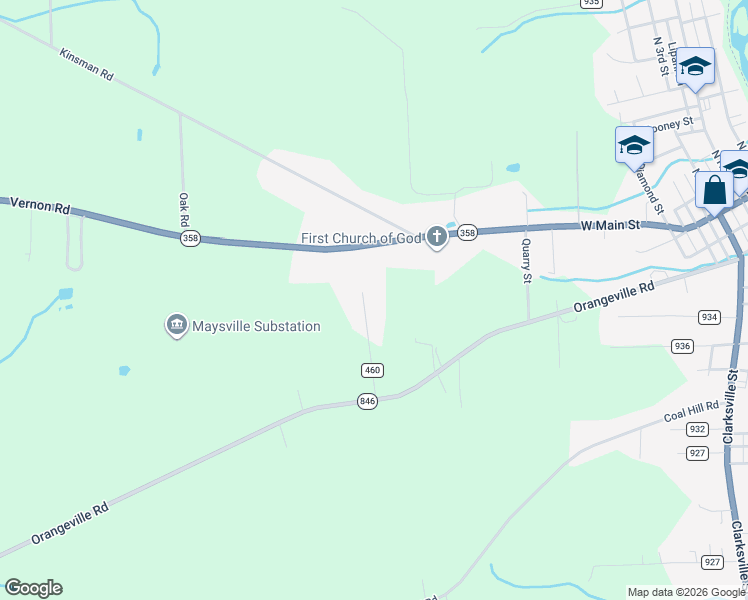 map of restaurants, bars, coffee shops, grocery stores, and more near 37 Evergreen Road in Greenville